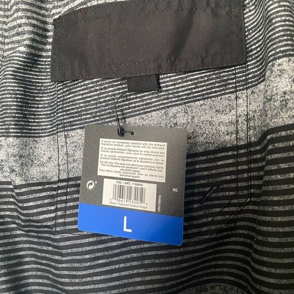 KIRKLAND Men’s Swim Shorts and Premium        T -Shirt both size L NWT - Picture 4 of 10